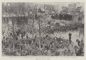 O Funeral do Presidente Faure, a Procissão chegando às Portas de Pere Lachaise